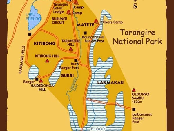 Location of Tarangire National Park